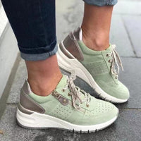 Mia | Damen Orthopädische Plateauschuhe – Grün