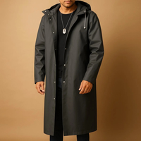 Otto | Herren Wasserdichte Regenjacke mit Kapuze – Schwarz