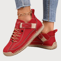 Brigitte | Damen Casual Orthopädische Sneaker – Rot