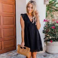 MARESA - 2-IN-1 SOMMERKLEID – Schwarz