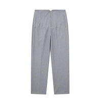 Gabriela - Elegante Hochbundhose – Grau