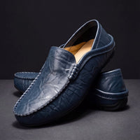 Elias | Bequeme Slip-On Polster-Loafers für stilvolle Auftritte – Dunkelblau