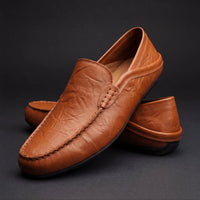 Elias | Bequeme Slip-On Polster-Loafers für stilvolle Auftritte – Brun