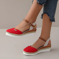 Sandalen Damen – Stilvolle und Bequeme Orthopädischen Sandalen – Rot