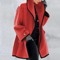 Maria | Elegante und trendige Fleecejacke – Rot