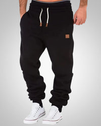 Rainer | Herren Relaxed Fit Kordelzug Jogginghose – Schwarz