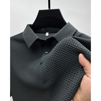 Raphael | Herren Strukturiertes Freizeit Poloshirt – Grau