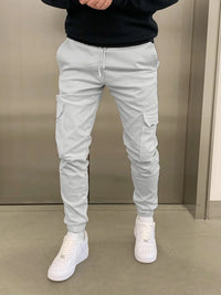 Roland | Stylische Cargo-Jogger – Grau