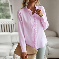 Maris - Elegantes Langarm-Oberteil – Rosa