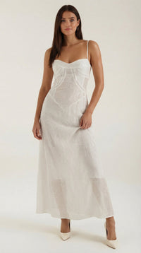 Valentina | Maxikleid – Weiß