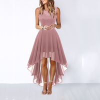 Rosalba | Verspieltes Spitzen A-Linien Kleid – Rosa