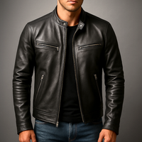 Roswitha | Klassische Lederjacke im Vintage-Stil – Schwarz