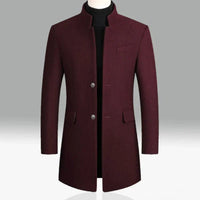 Lanasy | Eleganter Herren Wintermantel – Rot
