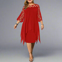 Jamie | Stilvolle Midi-Jurk mit Wow-Effekt – Rot