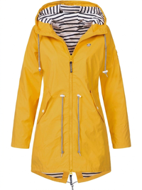 Sabrina | Eleganter wetterfester Regenmantel – Gelb
