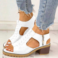 Thalia |Orthopädische Sandalen – Weiß