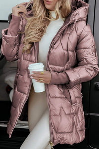 Sandra | Damen Lässige Langärmlige Baumwolljacke – Rosa