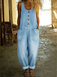 Lina | Retro Overall Damen Vintage Style – Hellblau