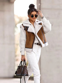 Laseva | Stilvolle Aviator Jacke – Braun