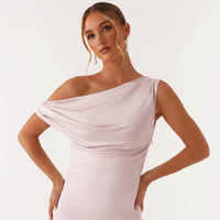 Julia | Damen Festlich Langes Hochzeitsgast Maxikleid – Rosa