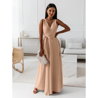 Selma | Elegantes Wickel Maxikleid – Khaki