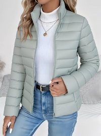 Sophie | Leichte Elegante Daunenjacke – Grün
