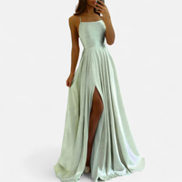 Margaret | Damen Elegantes Hochzeitsgäste Maxikleid – Grün