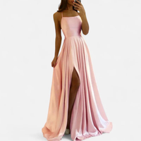 Margaret | Damen Elegantes Hochzeitsgäste Maxikleid – Rosa