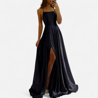 Margaret | Damen Elegantes Hochzeitsgäste Maxikleid – Schwarz