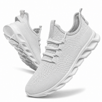 Speed | Herren leichte Laufschuhe Mesh Sportschuhe – Weiß