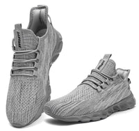 Speed | Herren leichte Laufschuhe Mesh Sportschuhe – Grau