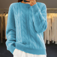 Elina | Strickpullover – Blau