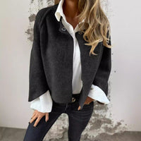 CharmCoat | Moderner Kurzmantel für Damen – Schwarz