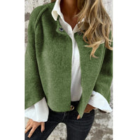 CharmCoat | Moderner Kurzmantel für Damen – Grün