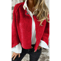 CharmCoat | Moderner Kurzmantel für Damen – Rot