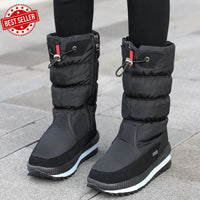 Millicent | Wasserdichte, rutschfeste Schneestiefel – SCHWARZ