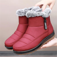 Christin - Warme wasserdichte Winterstiefel – Rot