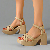 Quaswenna | Premium Sandalen für den Alltag – Aprikose