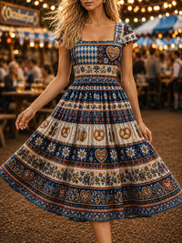 Oktoberfest-Print-Kleid für Damen – als bild