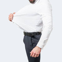 Jonathan | Herren Knitterfreies Stretchhemd – Weiß