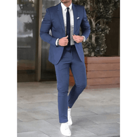 Thomas | Herren Casual Zweiteiliger Zweiteiler Anzug – Blau
