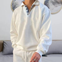 Detlef | Herren Leichter Polo pullover – Weiß