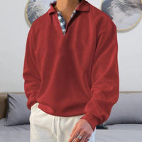 Detlef | Herren Leichter Polo pullover – Rot