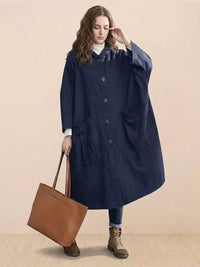 Susanne | Damen Oversized Windbreaker Jacke – Marine