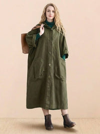 Susanne | Damen Oversized Windbreaker Jacke – Grün
