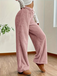 Désirée - Ultra-Fleece Weite Hose – Rosa