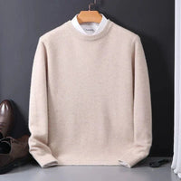 Thomas | Mühelos stilvoller Pullover mit geometrischem Muster – Beige