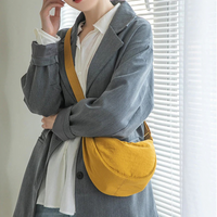 Trendige Halbmond-Crossbody-Tasche für Damen | Moderner – Gelb