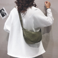 Trendige Halbmond-Crossbody-Tasche für Damen | Moderner – Grün