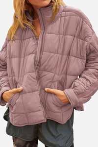 Utey | Damen Leichte Daunen Reißverschluss Reisejacke – Rosa